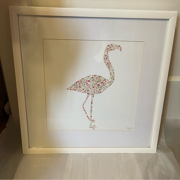 SOLD-Flamingo 🦩 floral frame - Picture 2 of 10